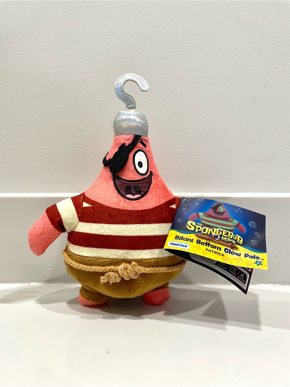 🟤2/$25 NEW The SpongeBob Movie Bikini Bottom Glow Pals Patrick Plush Toy
